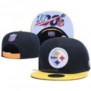 Gorra Pittsburgh Steelers 100th 9FIFTY Snapback Negro Amarillo
