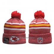 Gorro Beanie Kansas City Chiefs New Era Sideline 2023 Rojo