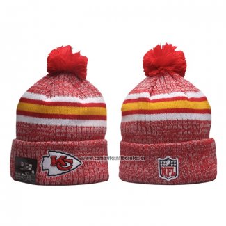 Gorro Beanie Kansas City Chiefs New Era Sideline 2023 Rojo