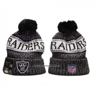 Gorro Beanie Las Vegas Raiders New Era Sideline Negro Gris