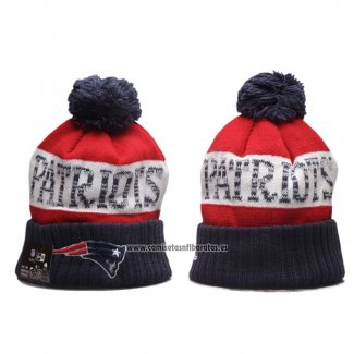 Gorro Beanie New England Patriots Sideline Azul Marino Rojo1