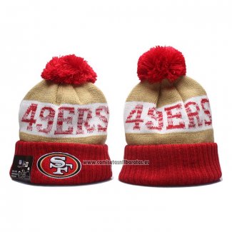 Gorro Beanie San Francisco 49ers Oro Rojo