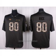 Camiseta NFL Anthracite San Francisco 49ers Rice 2016 Salute To Service