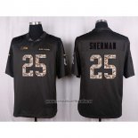 Camiseta NFL Anthracite Seattle Seahawks Sherman 2016 Salute To Service