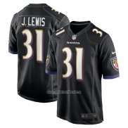 Camiseta NFL Game Baltimore Ravens Jamal Lewis Retired Negro