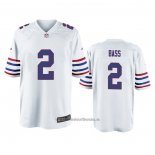 Camiseta NFL Game Buffalo Bills Tyler Bass Alterno Blanco