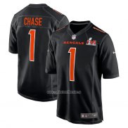 Camiseta NFL Game Cincinnati Bengals Jamarr Chase Negro