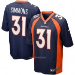 Camiseta NFL Game Denver Broncos Justin Simmons Alterno Azul
