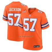 Camiseta NFL Game Denver Broncos Tom Jackson Mile High Collection 1977 Throwback Retired Naranja