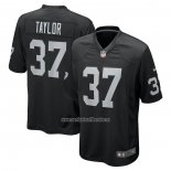 Camiseta NFL Game Las Vegas Raiders Trey Taylor Negro