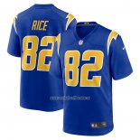 Camiseta NFL Game Los Angeles Chargers Brenden Rice 2024 NFL Draft 2nd Alterno Azul