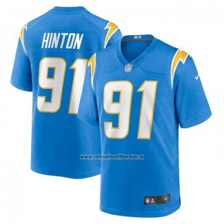 Camiseta NFL Game Los Angeles Chargers Christopher Hinton Primera Azul