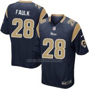 Camiseta NFL Game Los Angeles Rams Faulk Negro