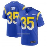 Camiseta NFL Game Los Angeles Rams Kareem Orr 35 Azul