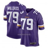 Camiseta NFL Game Minnesota Vikings Kenny Willekes 79 Violeta