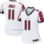 Camiseta NFL Game Mujer Atlanta Falcons Jones Blanco2