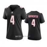 Camiseta NFL Game Mujer Atlanta Falcons Sterling Hofrichter Throwback Negro