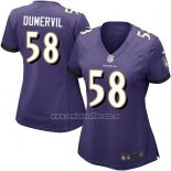 Camiseta NFL Game Mujer Baltimore Ravens Dumervil Violeta