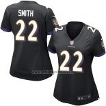 Camiseta NFL Game Mujer Baltimore Ravens Smith Negro