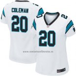Camiseta NFL Game Mujer Carolina Panthers Coleman Blanco