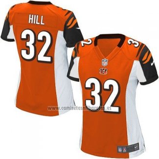 Camiseta NFL Game Mujer Cincinnati Bengals Hill Naranja