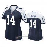 Camiseta NFL Game Mujer Dallas Cowboys Andy Dalton Alterno Azul