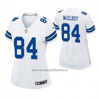 Camiseta NFL Game Mujer Dallas Cowboys Codey Mcelroy Blanco