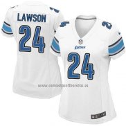 Camiseta NFL Game Mujer Detroit Lions Lawson Blanco