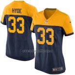 Camiseta NFL Game Mujer Green Bay Packers Hyde Negro Amarillo