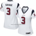 Camiseta NFL Game Mujer Houston Texans Savage Blanco