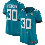 Camiseta NFL Game Mujer Jacksonville Jaguars James Robinson Verde