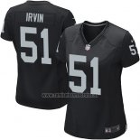 Camiseta NFL Game Mujer Las Vegas Raiders Irvin Negro