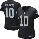 Camiseta NFL Game Mujer Las Vegas Raiders Roberts Negro