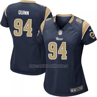 Camiseta NFL Game Mujer Los Angeles Rams Quinn Negro