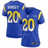 Camiseta NFL Game Mujer Los Angeles Rams Jalen Ramsey Azul