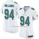 Camiseta NFL Game Mujer Miami Dolphins Williams Blanco
