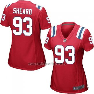 Camiseta NFL Game Mujer New England Patriots Sheard Rojo
