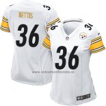 Camiseta NFL Game Mujer Pittsburgh Steelers Bettis Blanco
