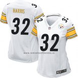 Camiseta NFL Game Mujer Pittsburgh Steelers Harris Blanco