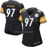 Camiseta NFL Game Mujer Pittsburgh Steelers Heyward Negro