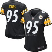 Camiseta NFL Game Mujer Pittsburgh Steelers Jones Negro