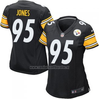 Camiseta NFL Game Mujer Pittsburgh Steelers Jones Negro