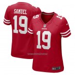 Camiseta NFL Game Mujer San Francisco 49ers Deebo Samuel Rojo
