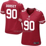Camiseta NFL Game Mujer San Francisco 49ers Dorsey Rojo