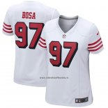 Camiseta NFL Game Mujer San Francisco 49ers Nick Bosa Alterno Blanco