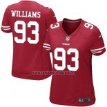 Camiseta NFL Game Mujer San Francisco 49ers Williams Rojo