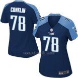Camiseta NFL Game Mujer Tennessee Titans Conklin Azul Oscuro