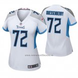 Camiseta NFL Game Mujer Tennessee Titans David Quessenberry Blanco