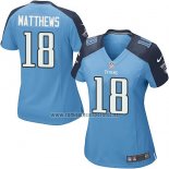 Camiseta NFL Game Mujer Tennessee Titans Matthews Azul
