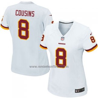 Camiseta NFL Game Mujer Washington Commanders Cousins Blanco